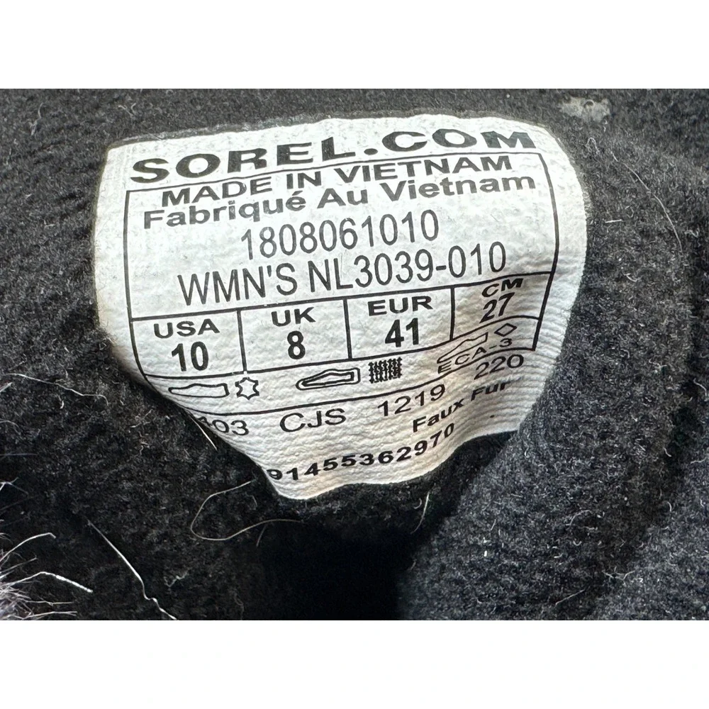Sorel Explorer Joan Waterproof Winter Boots‎ Women 10 Suede Lace-up